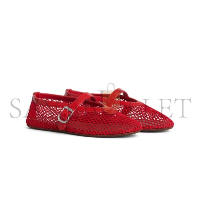 ALAÏA BALLET FLATS IN FISHNET AA3A029TK007 - 300